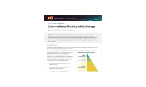 Cyber-Resilienz-Reife in der Datenspeicherung