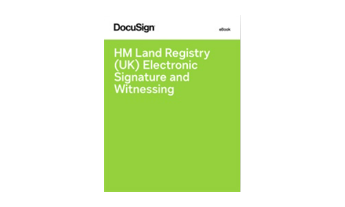 HM Land Registry (UK) Elektronische Signatur und Zeugen