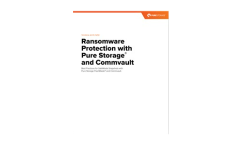 Ransomware -Schutz mit Pure Storage® und Commvault