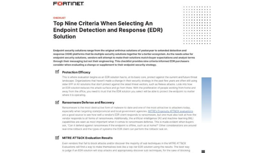 Top -neun Kriterien bei der Auswahl einer Endpoint Detection and Response (EDR) -Lösung